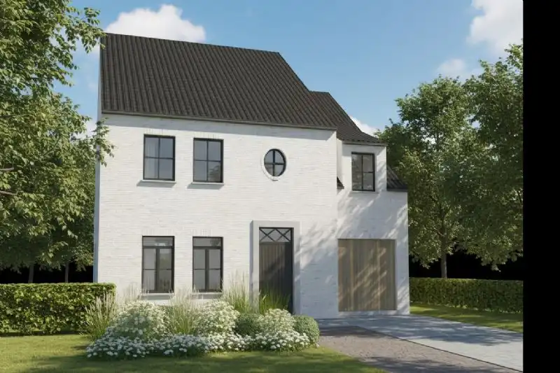 Nieuw te bouwen alleenstaande woning te Ruien. foto {{pictureIndex}}