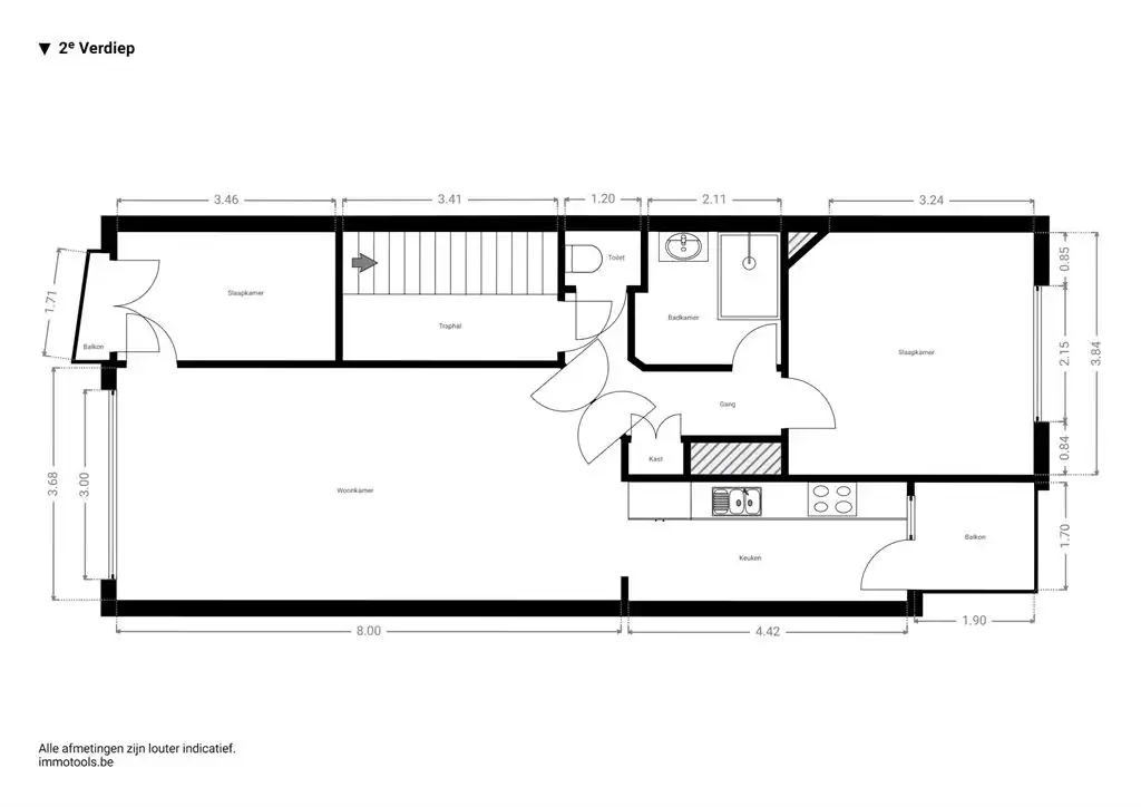 Volledig gerenoveerd appartement met terrasje foto 13