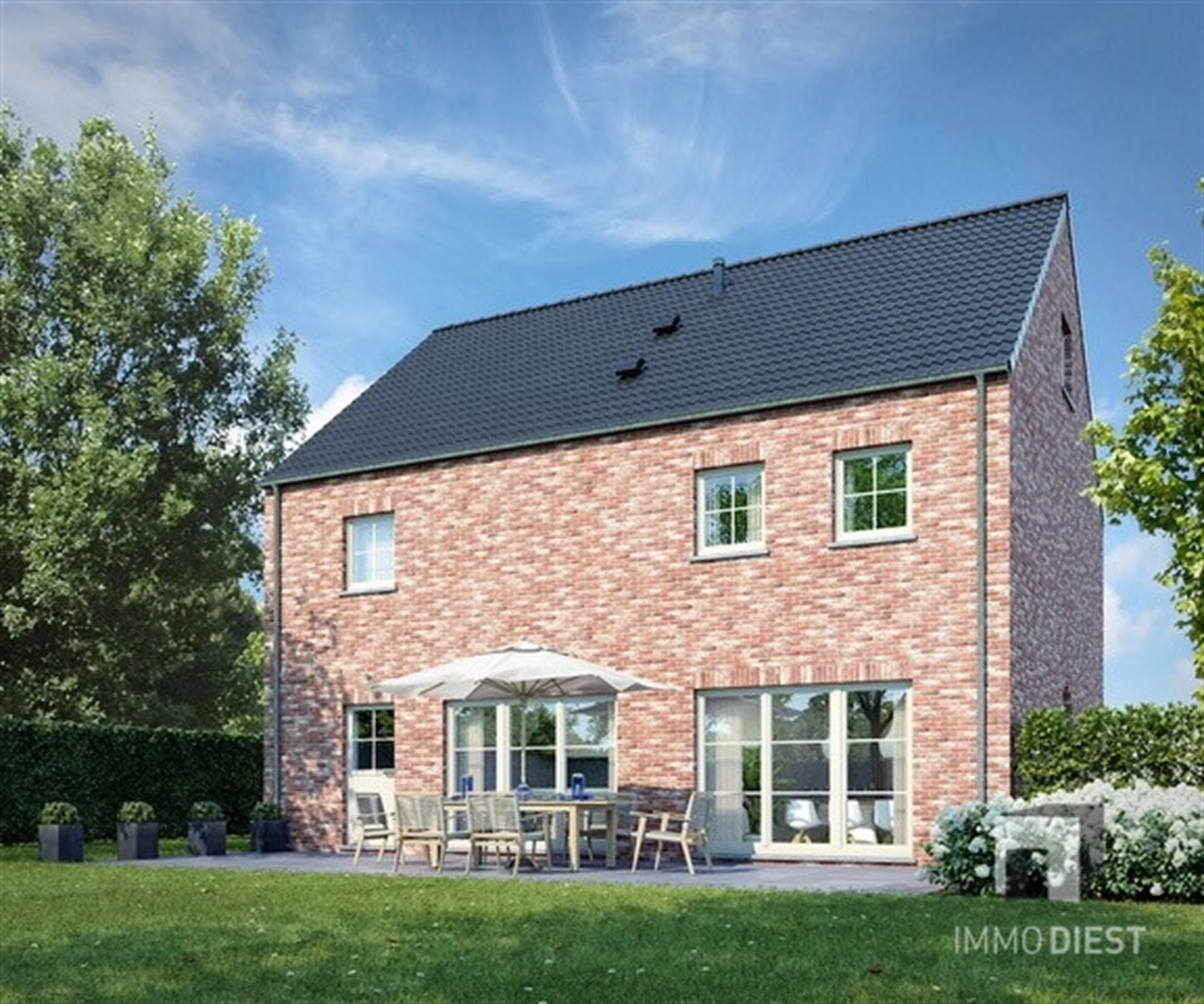 Nog te bouwen villa op knappe bouwgrond voor open bebouwing 18,66are foto 3