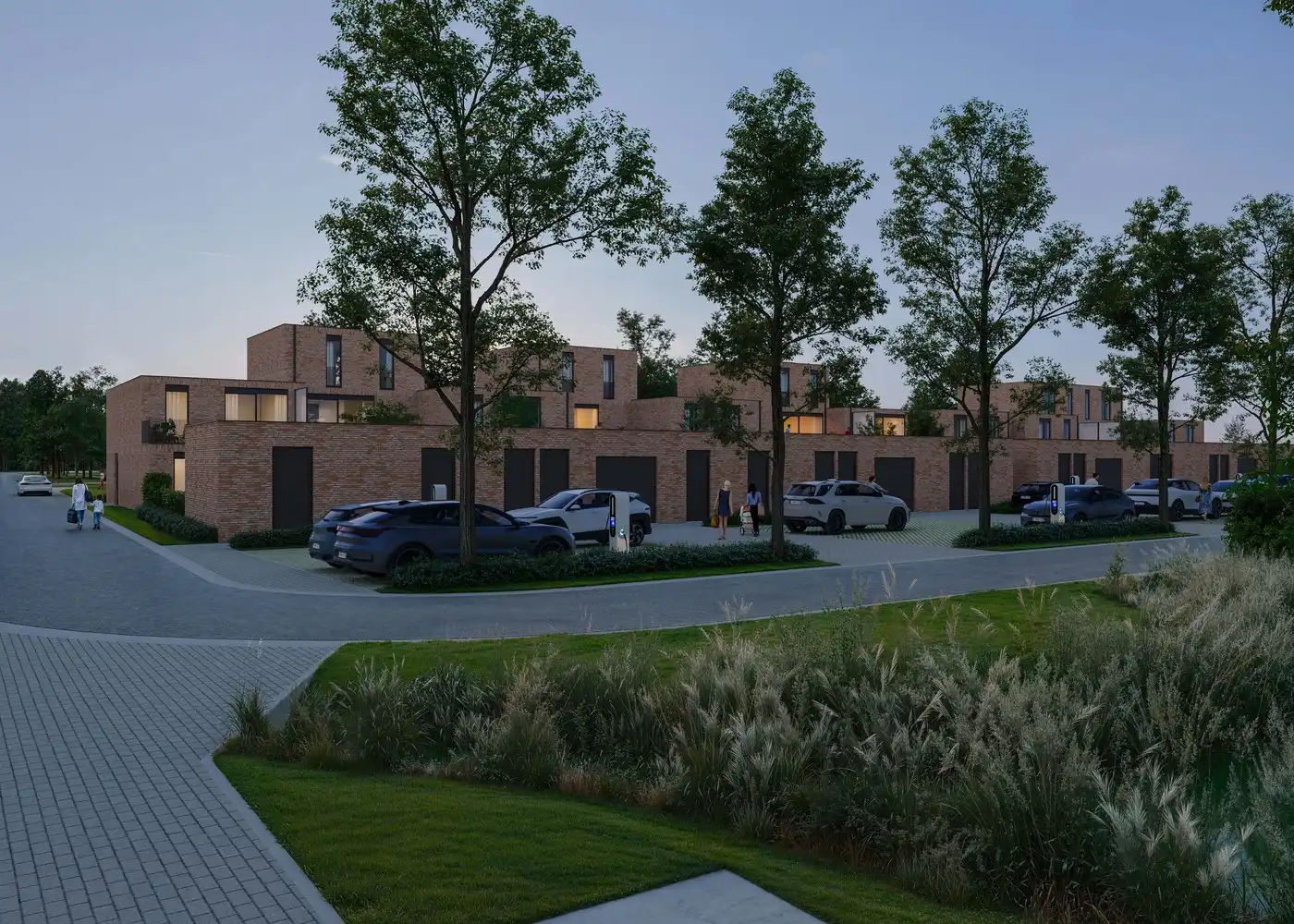 Gelijkvloers nieuwbouwappartement met uitzonderlijk lage gemeenschappelijke kosten; ruim terras en privatief tuintje  in een prachtige parkomgeving foto 6