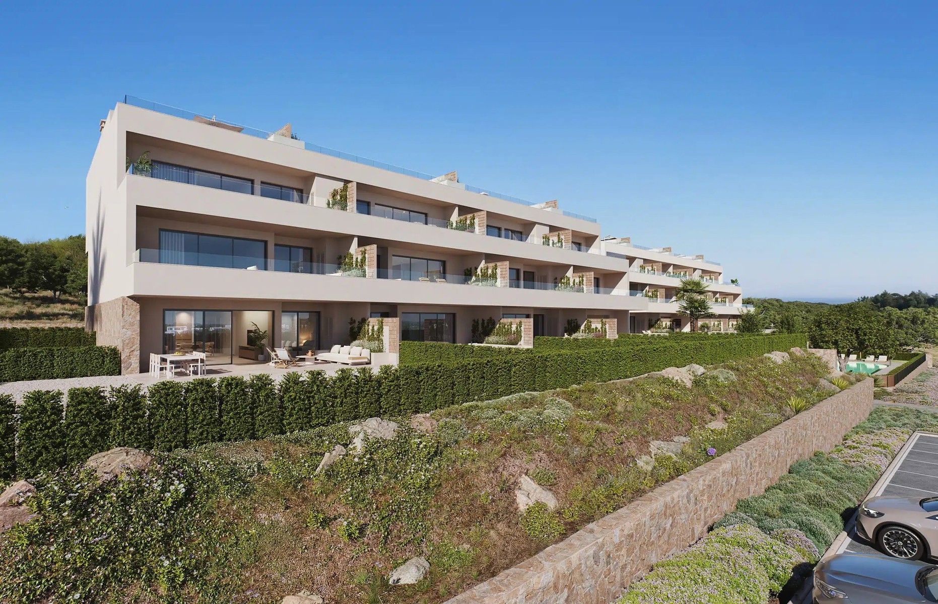 Luxueus afgewerkt gelijkvloers appartement met terras & tuin foto 5