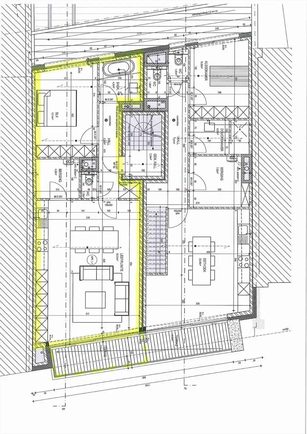 Appartement met 1 slaapkamer en terras. foto 13