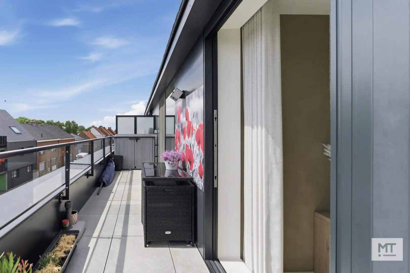 Modern, instapklaar appartement met 2 slpk en zonnig terras in centrum Zonnebeke foto 8