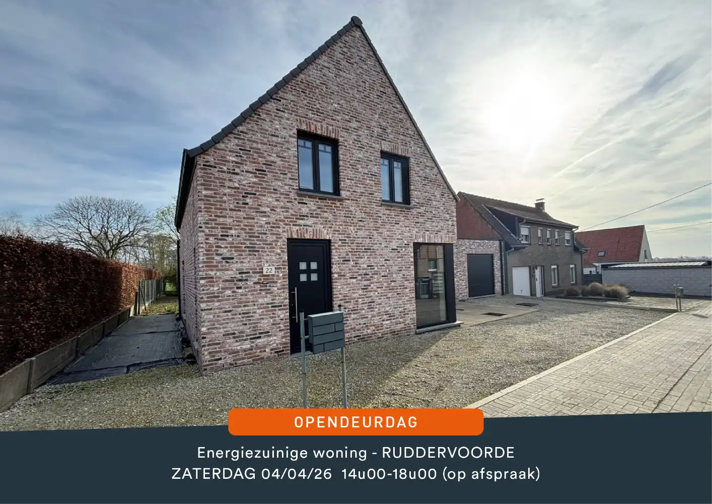 ENERGIEZUINIGE WONING op zeer rustige en landelijke locatie met 2 slaapkamers en inpandige garage foto {{pictureIndex}}