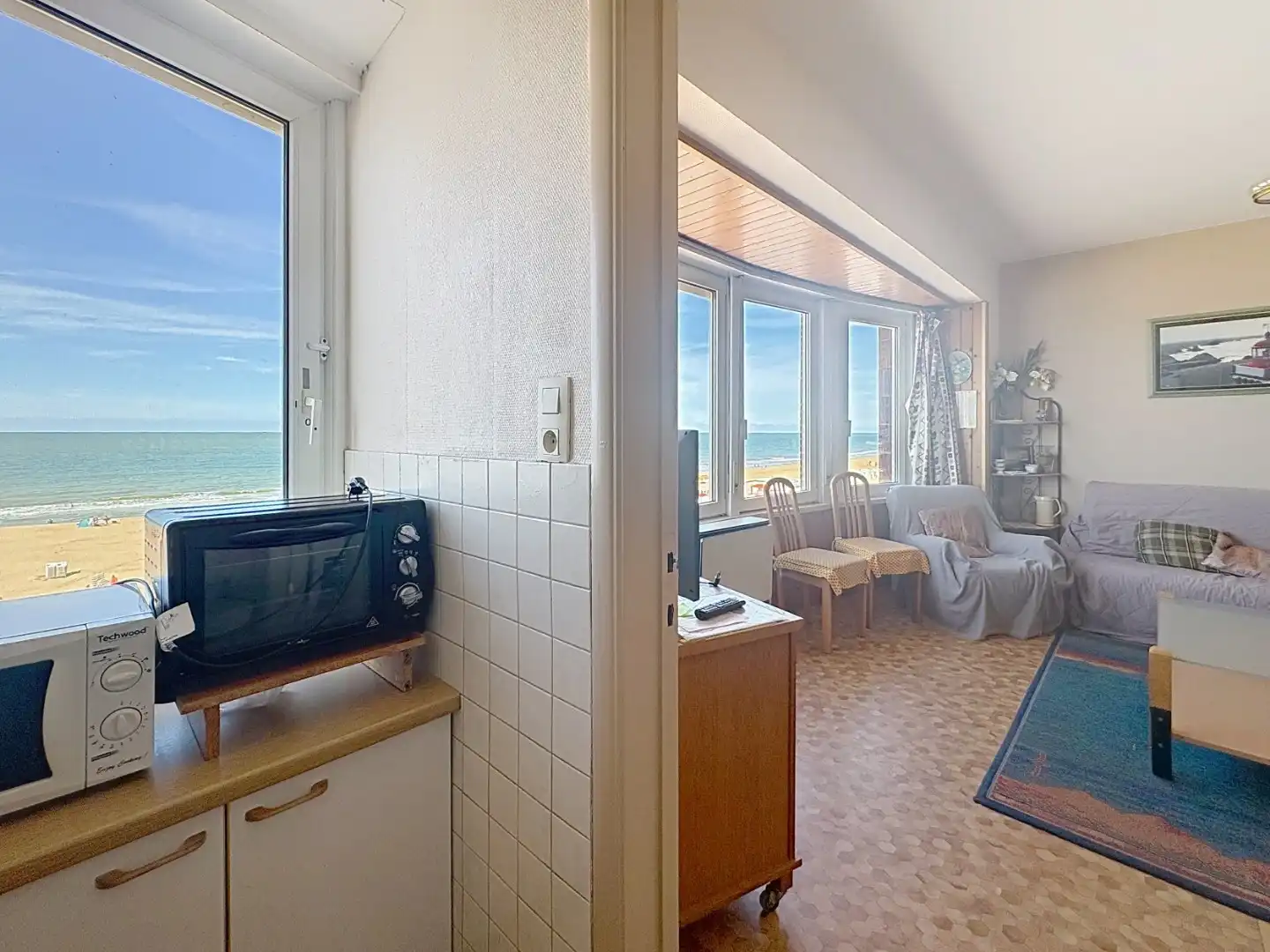 Appartement met frontaal zeezicht en zonnig terras van 30 m² in Koksijde foto 3