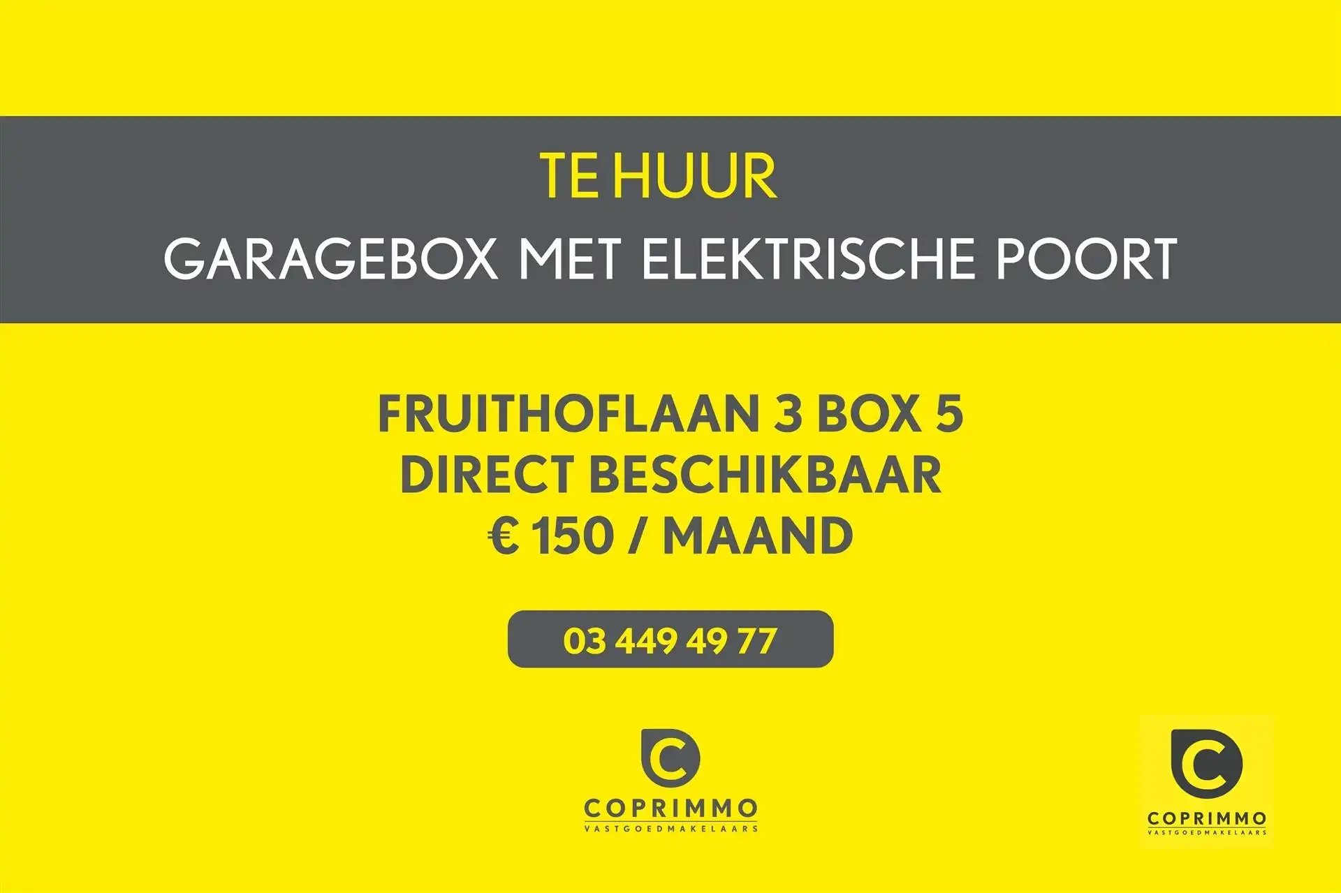 Garage te huur Fruithoflaan 3 - 2600 BERCHEM