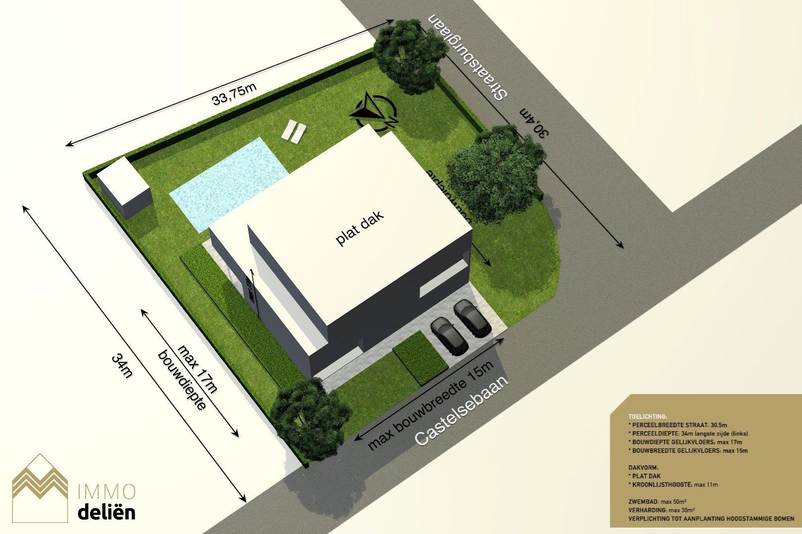 Bouwgrond te koop – 1.219 m² voor open bebouwing in de Europese wijk foto 3
