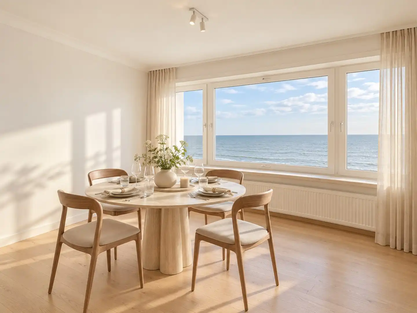 OP TE FRISSEN STUDIO MET FRONTAAL ZICHT OP ZEE foto 3