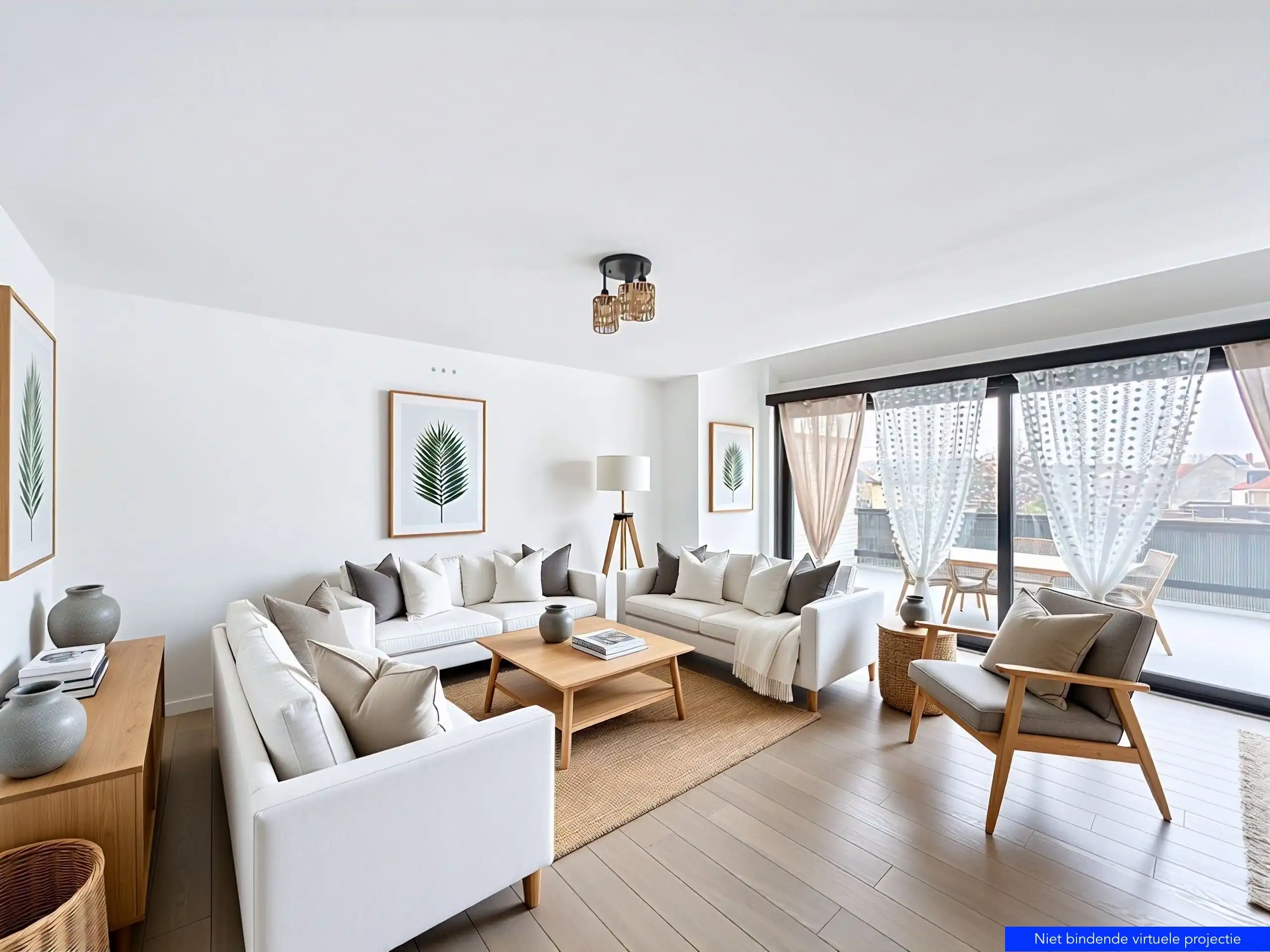 Buitengewoon ruim appartement met open zicht, parking inhuis en multifunctionele zolderruimte foto {{pictureIndex}}