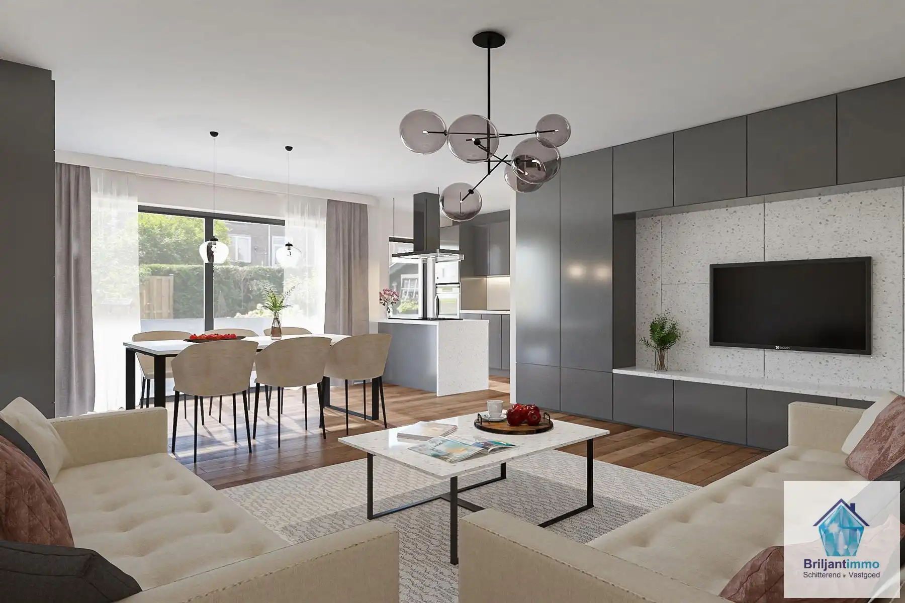 Modern 1-slaapkamer BEN appartement met terras- 6% BTW mog. foto 7