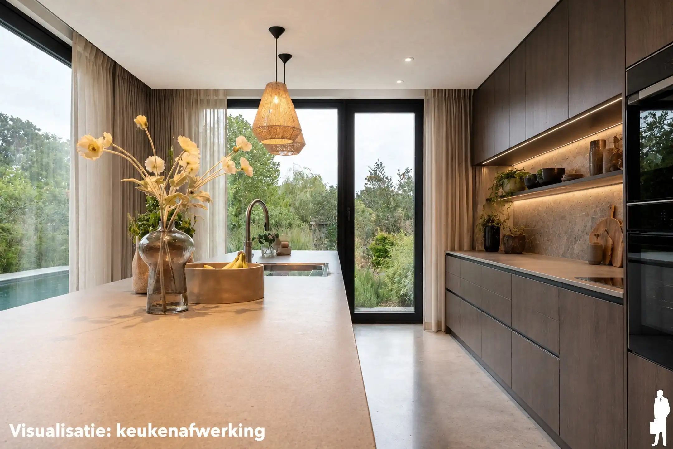 Unieke architectenvilla; af te werken - in groen - op 20 are foto 8