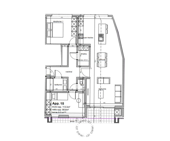 Nieuwbouwappartement op de tweede verdieping met terras en twee slaapkamers foto 4