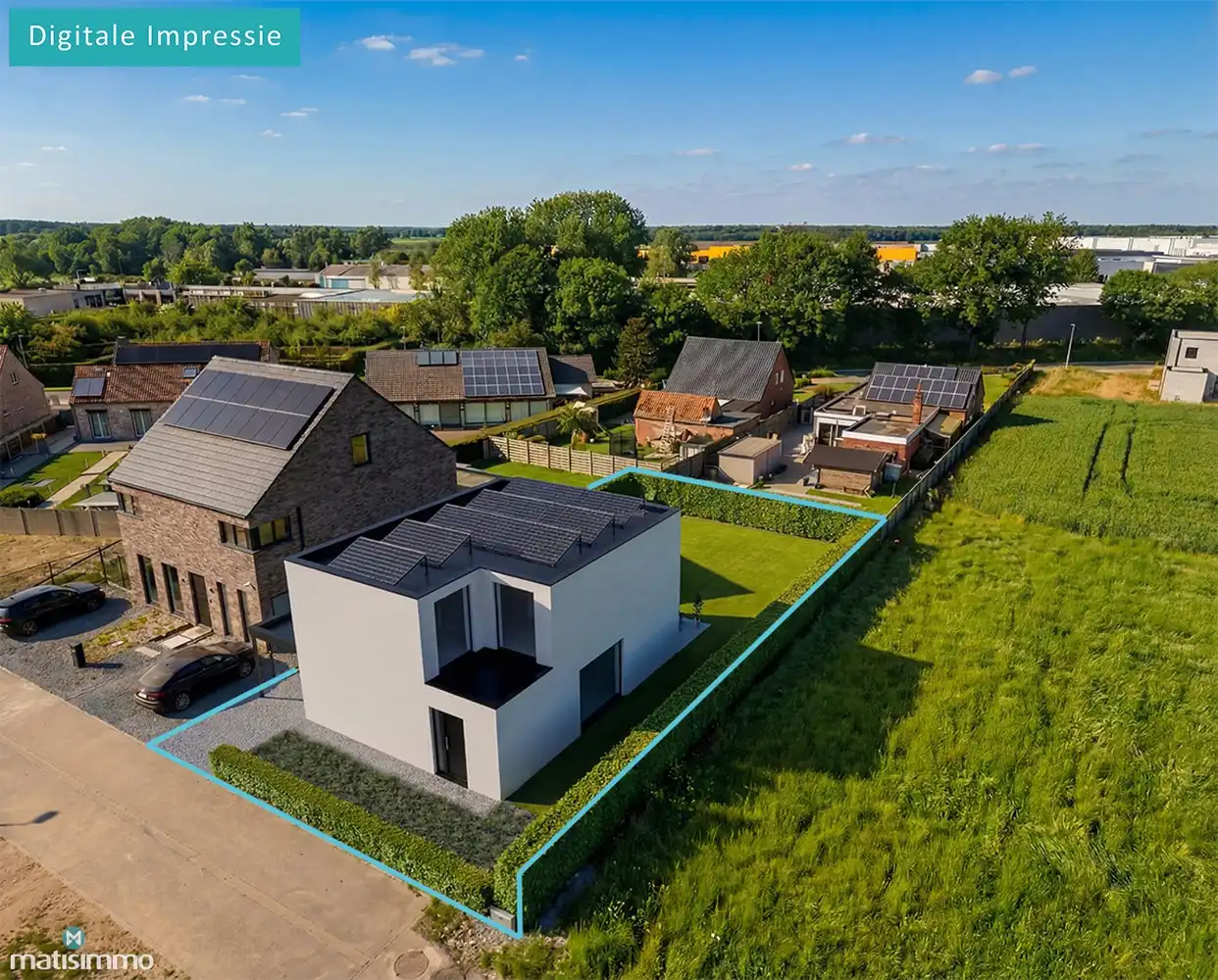 RUSTIG GELEGEN BOUWGROND VOOR OPEN BEBOUWING MET ZUIDWESTGEORIËNTEERDE TUIN TE OUDSBERGEN foto {{pictureIndex}}