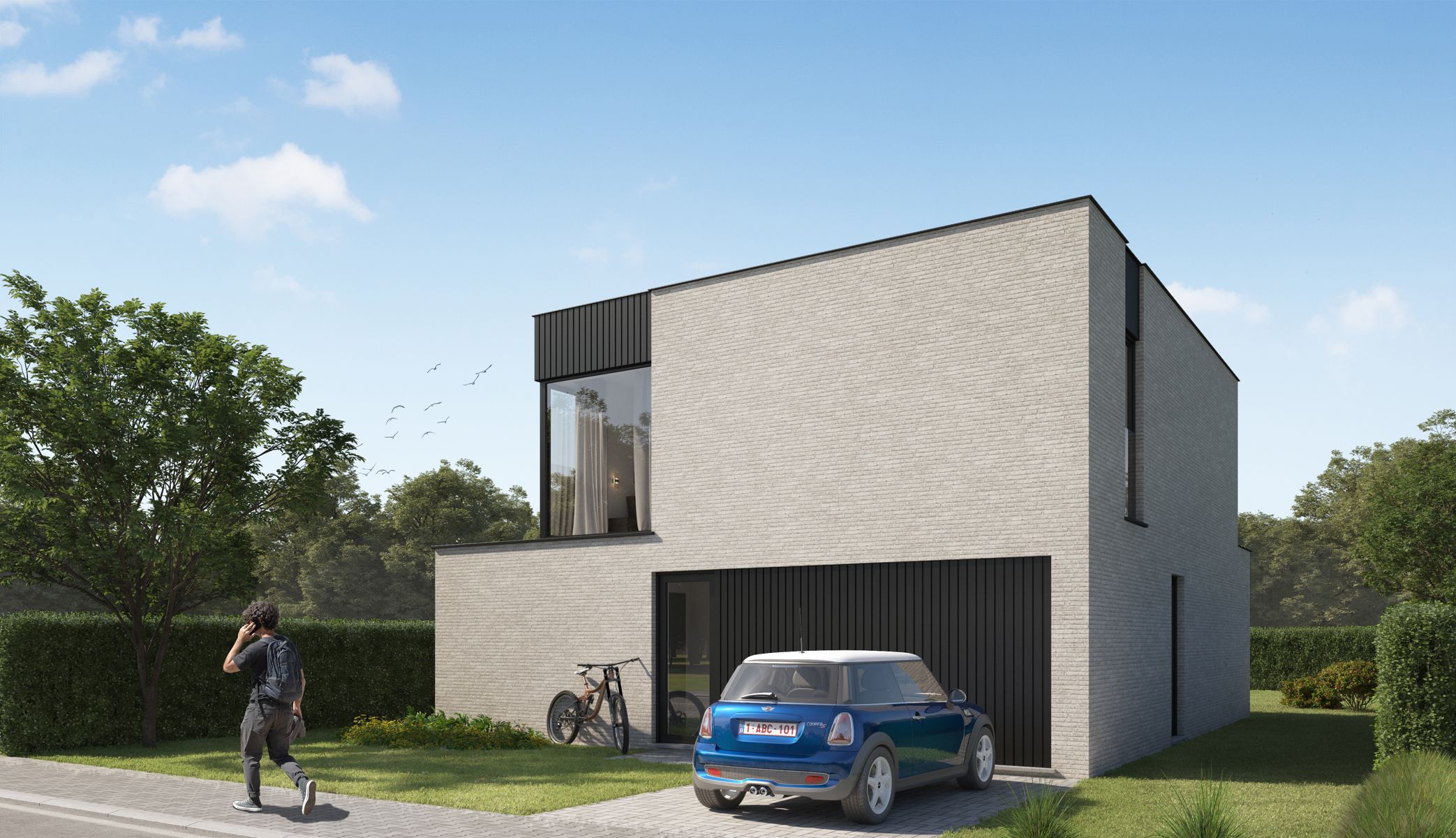 Moderne, vrijstaande woning foto {{pictureIndex}}