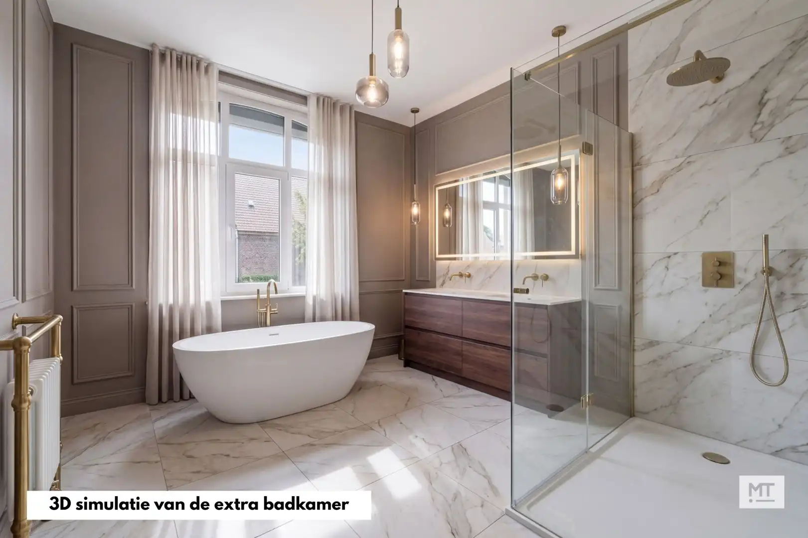 Bijzondere ruime herenwoning met 5 slaapkamers, 2 bureelruimtes, garage en tuin in het centrum van Ieper foto 24