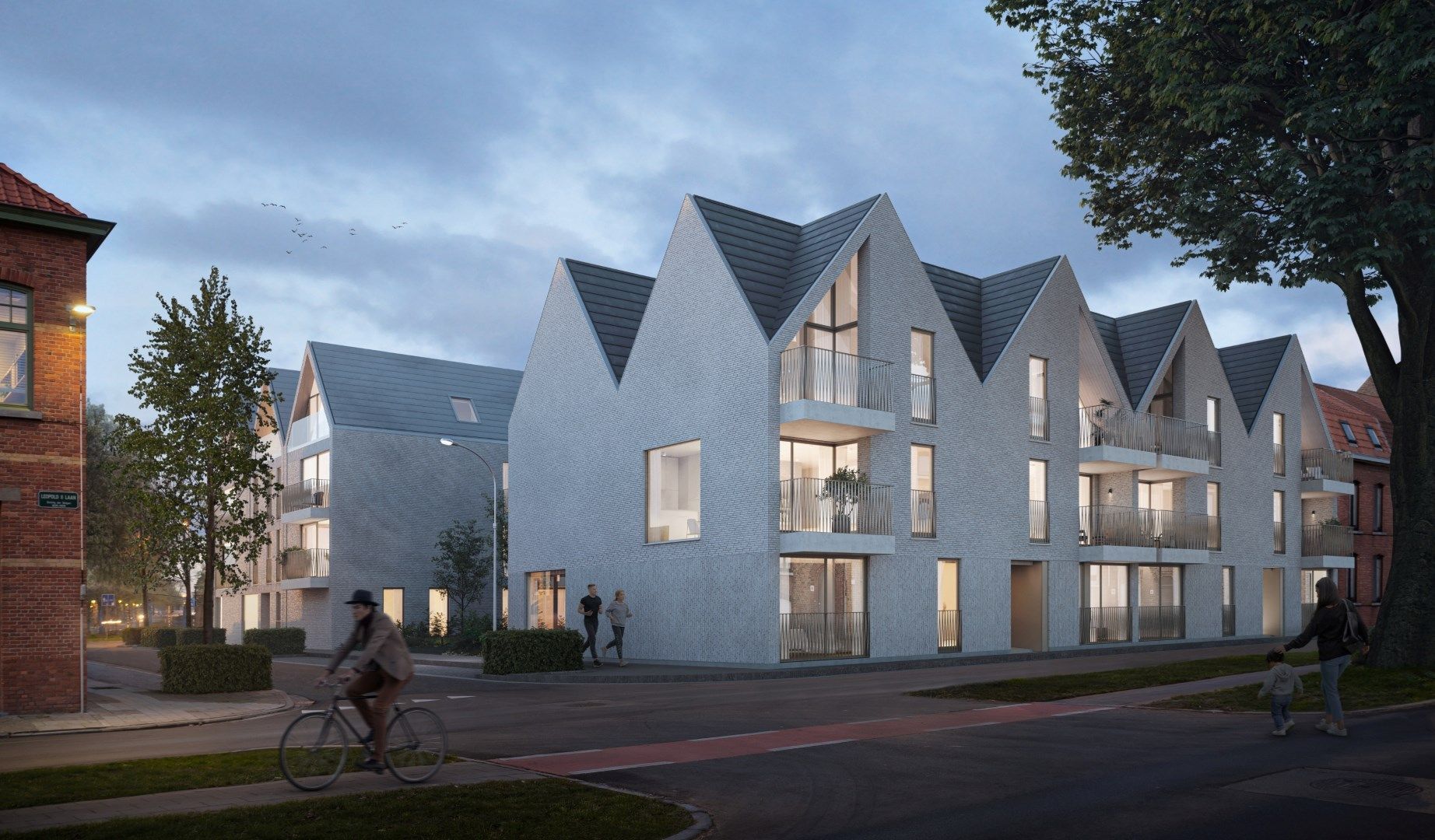 Nieuwbouwappartement met 2-slaapkamers te Kristus-Koning (Brugge) foto {{pictureIndex}}