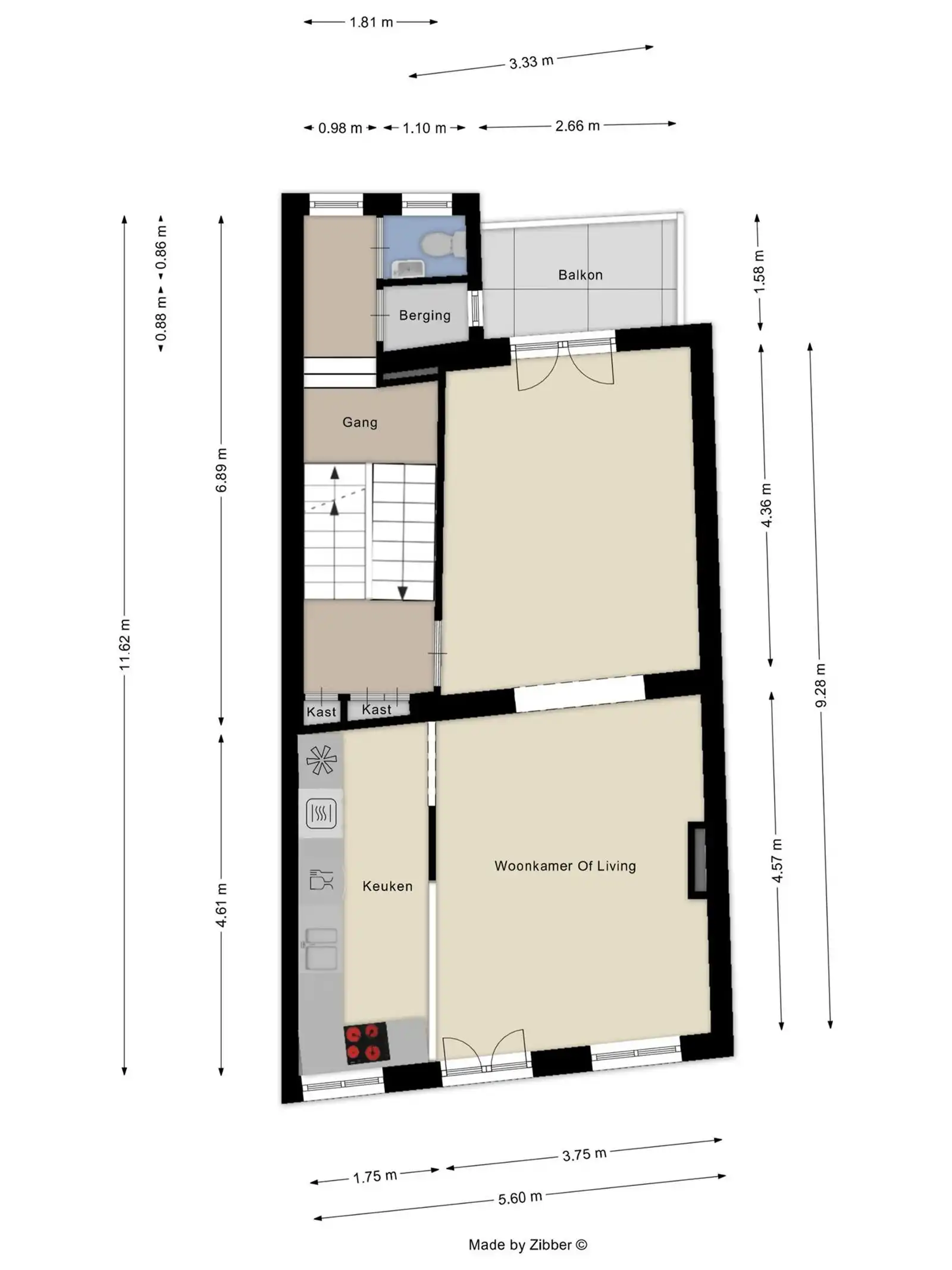 Praktijk + triplexappartement (3 slaapkamers & 2 badkamers) te centrum Halle  foto 11