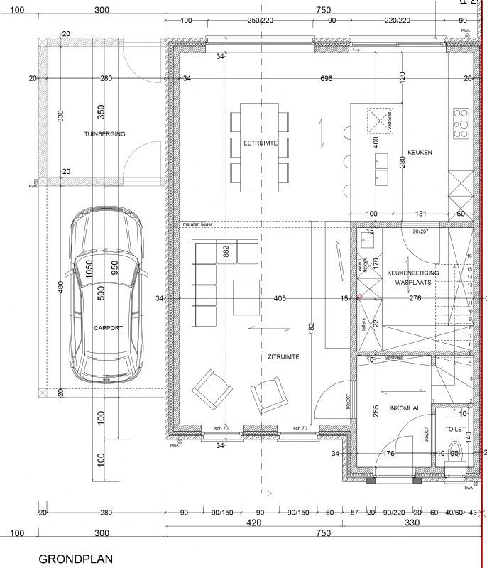 Nieuw te bouwen halfopen woning te Olsene. foto 3