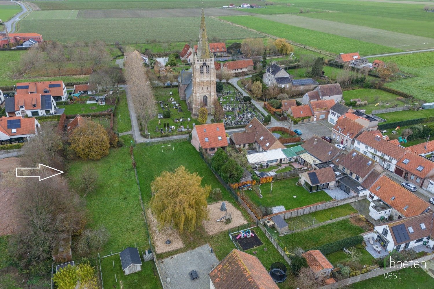 BEAUVOORDE: Residentieel lot bouwgrond van ca 1.200m², zuidwest oriëntatie en geen bouwverplichting foto 4
