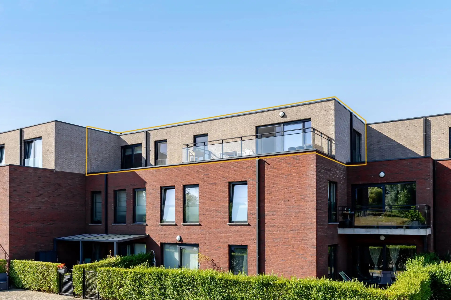 Penthouse met 3 slaapkamers, dressing en panoramisch zicht op het groen te Lede foto 25