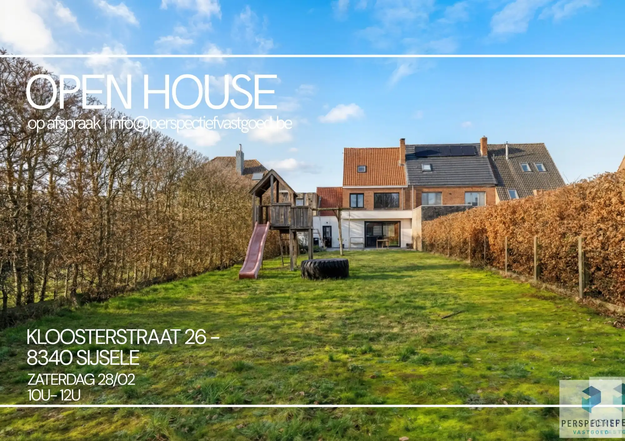 BEZOEKMOMENT ZATERDAG 28/02 VAN 10U TOT 12U | Ruime gerenoveerde woning met 4 slpk, grote tuin en garage foto {{pictureIndex}}