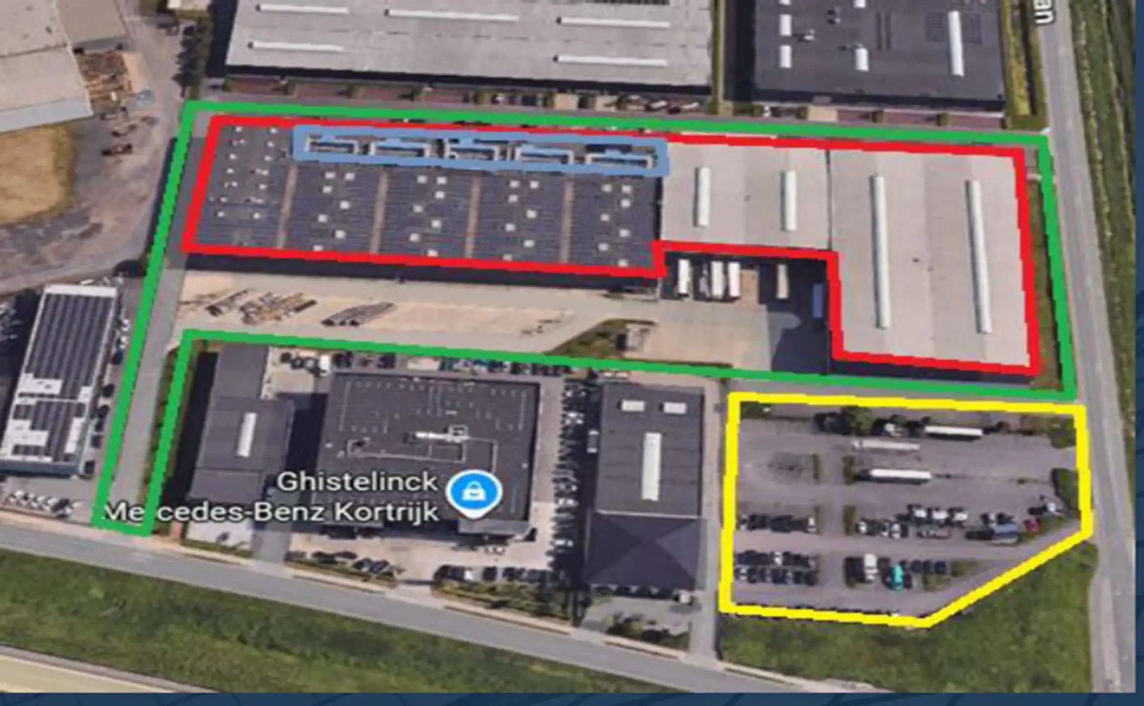 Logistieke  hal 7.148m² met kantoren op de Ringlaan in Kuurne foto 2