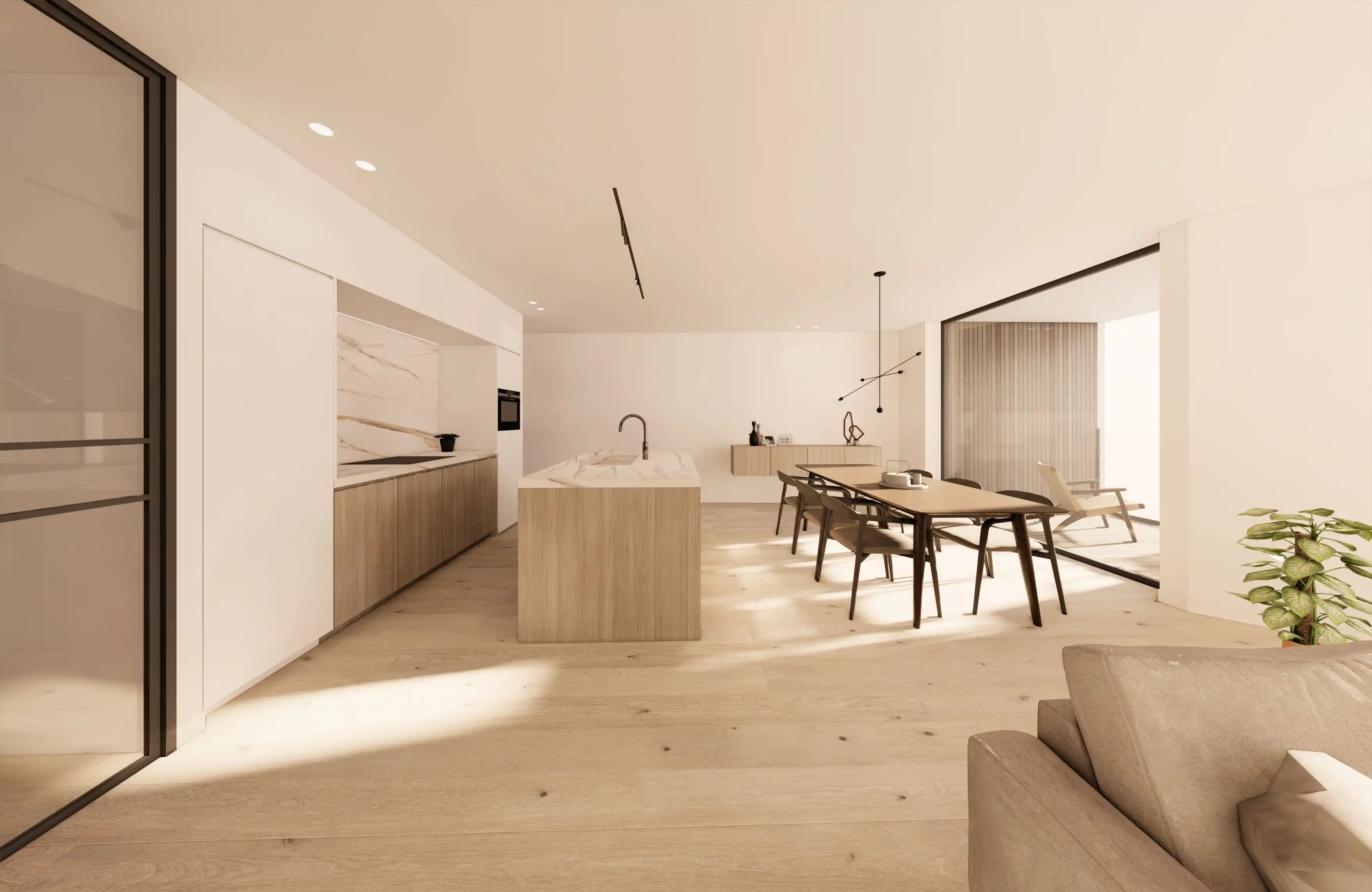 VERKOCHT! RUIM INSTAPKLAAR APPARTEMENT MET 3 SLAAPKAMERS EN TERRASSEN NABIJ ZEE! foto {{pictureIndex}}