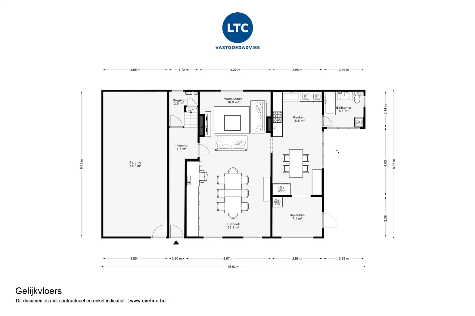 Instapklare open bebouwing in Wommersom met tuin, terras, garage en 3 slaapkamers foto 26