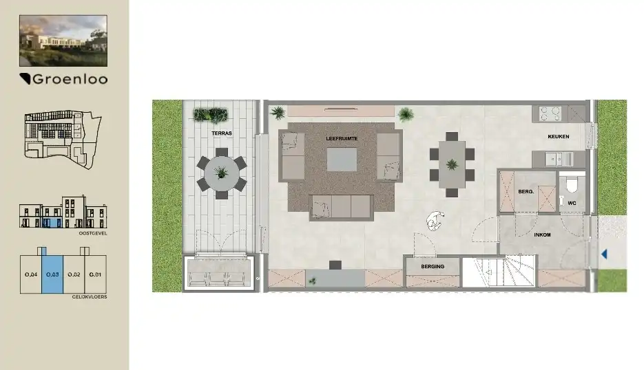 Moderne gezinswoning met 3 slaapkamers, ondergrondse staanplaats  en terras op de Groenloo-site in Koningslo foto 38