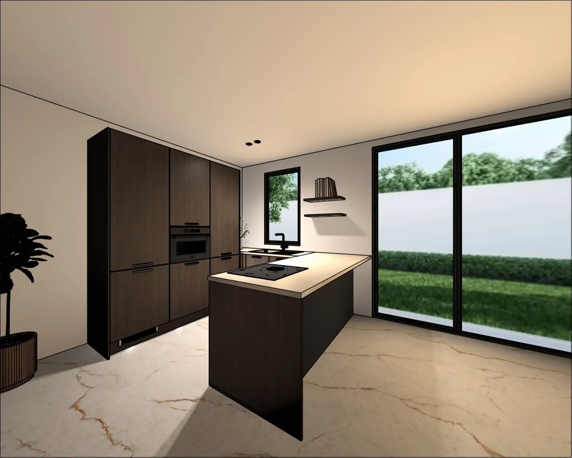 Nieuwbouwappartement met 1 slaapkamer en grote tuin. foto 9
