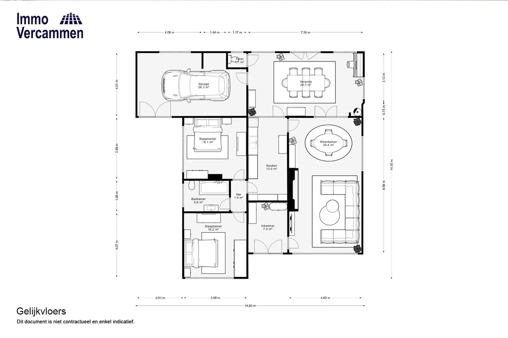 Gelijkvloerse woning op een groene locatie te Bonheiden foto 15