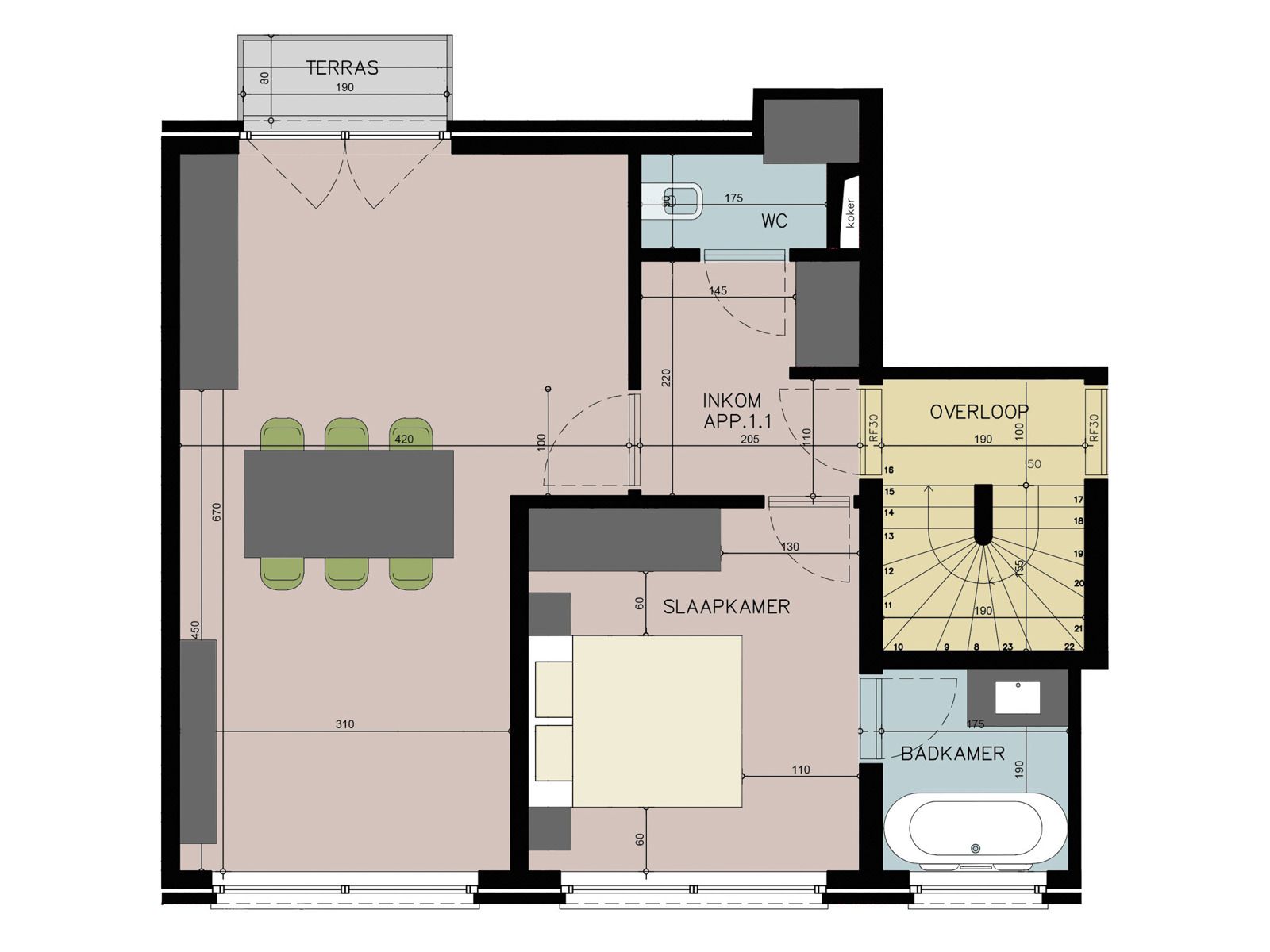 Instapklaar gerenoveerd één-slaapkamer-appartement - EPC B foto 2