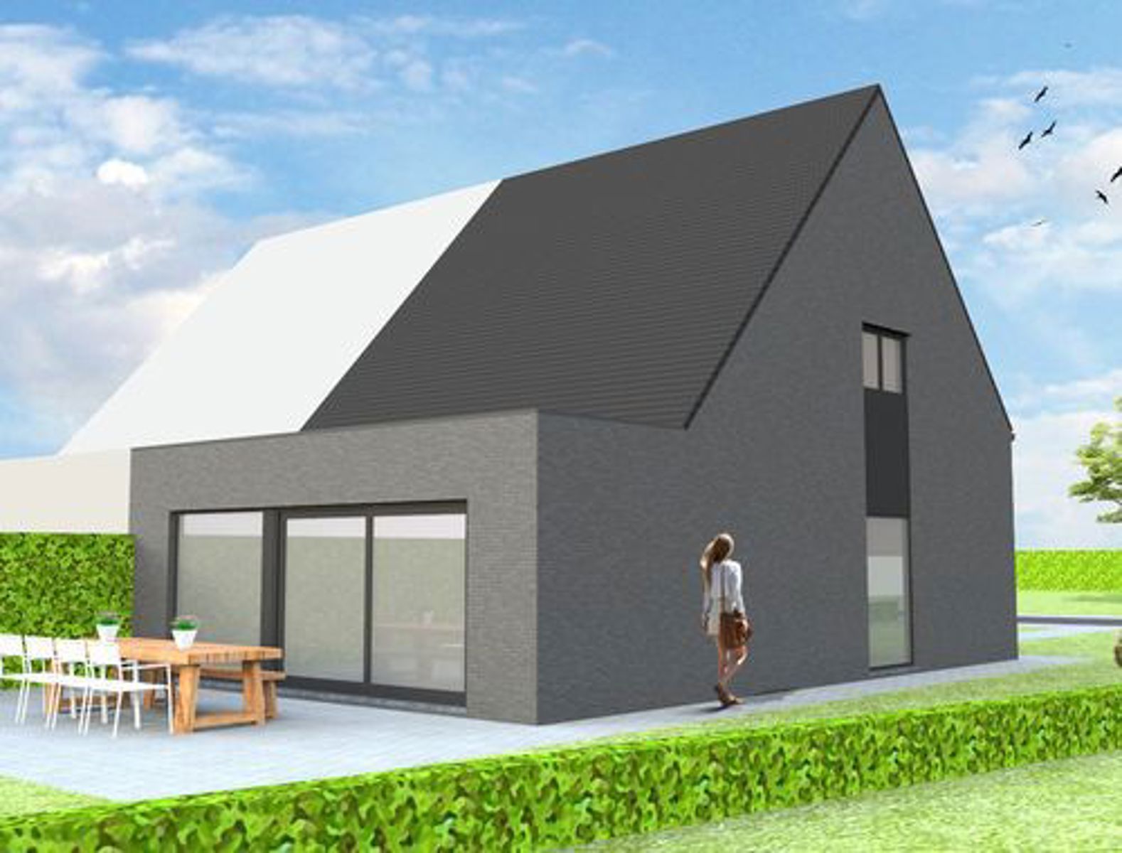 Nieuwbouw woning te Oudegem foto 1