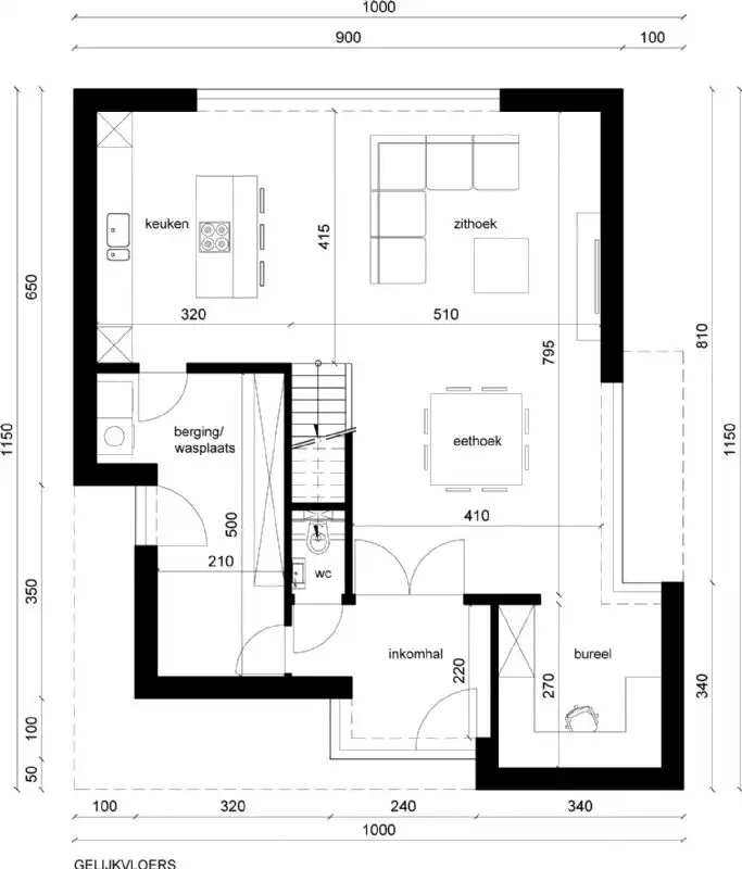 Nieuw te bouwen alleenstaande woning te Harelbeke. foto 3