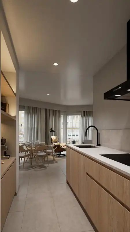 Nieuwbouw gelijkvloerse studio met 1 slaapkamer, ruim terras en topligging in Koksijde. foto 5