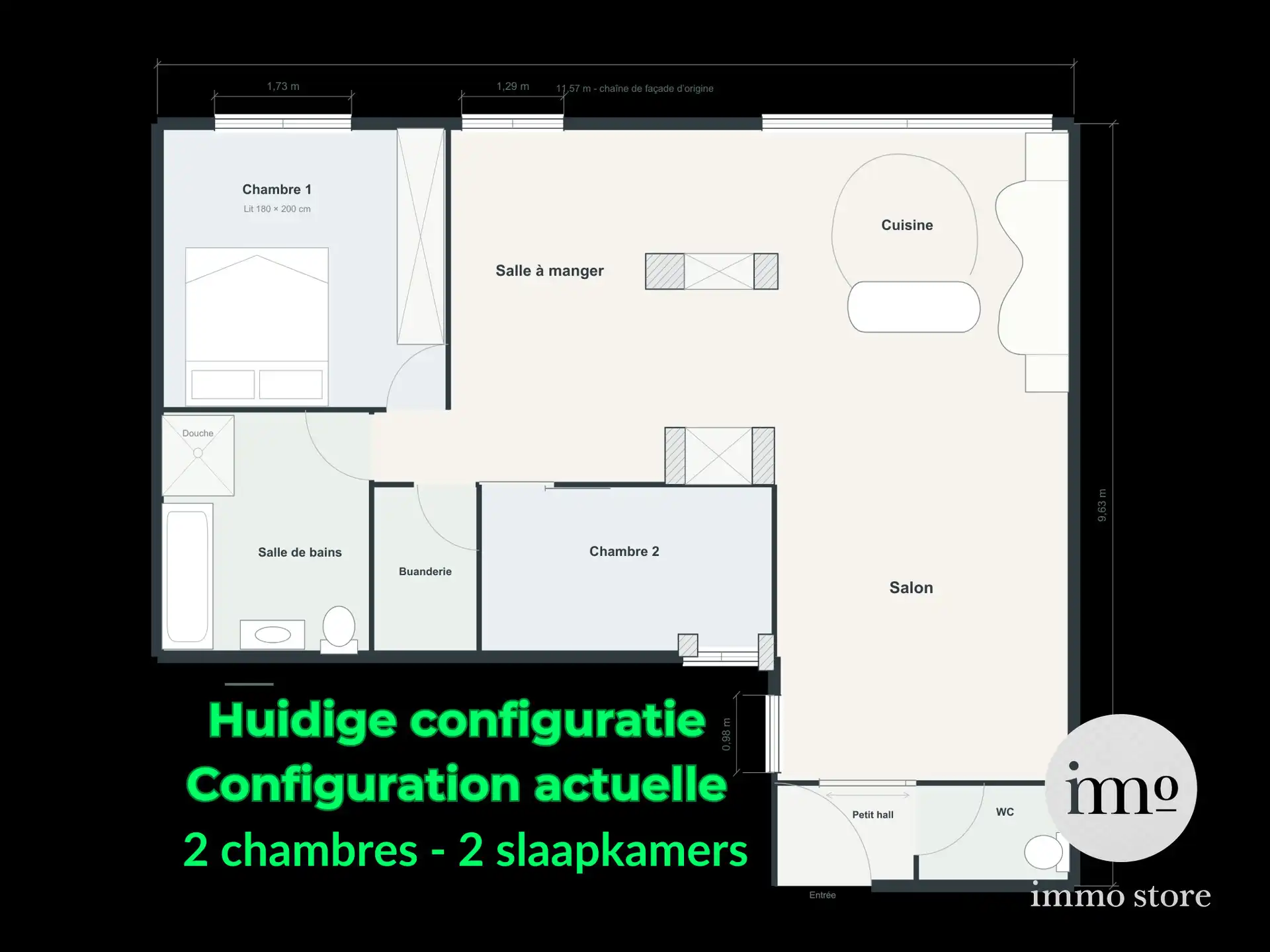 Ruim 2/3-slaapkamerappartement met privétuin foto 23