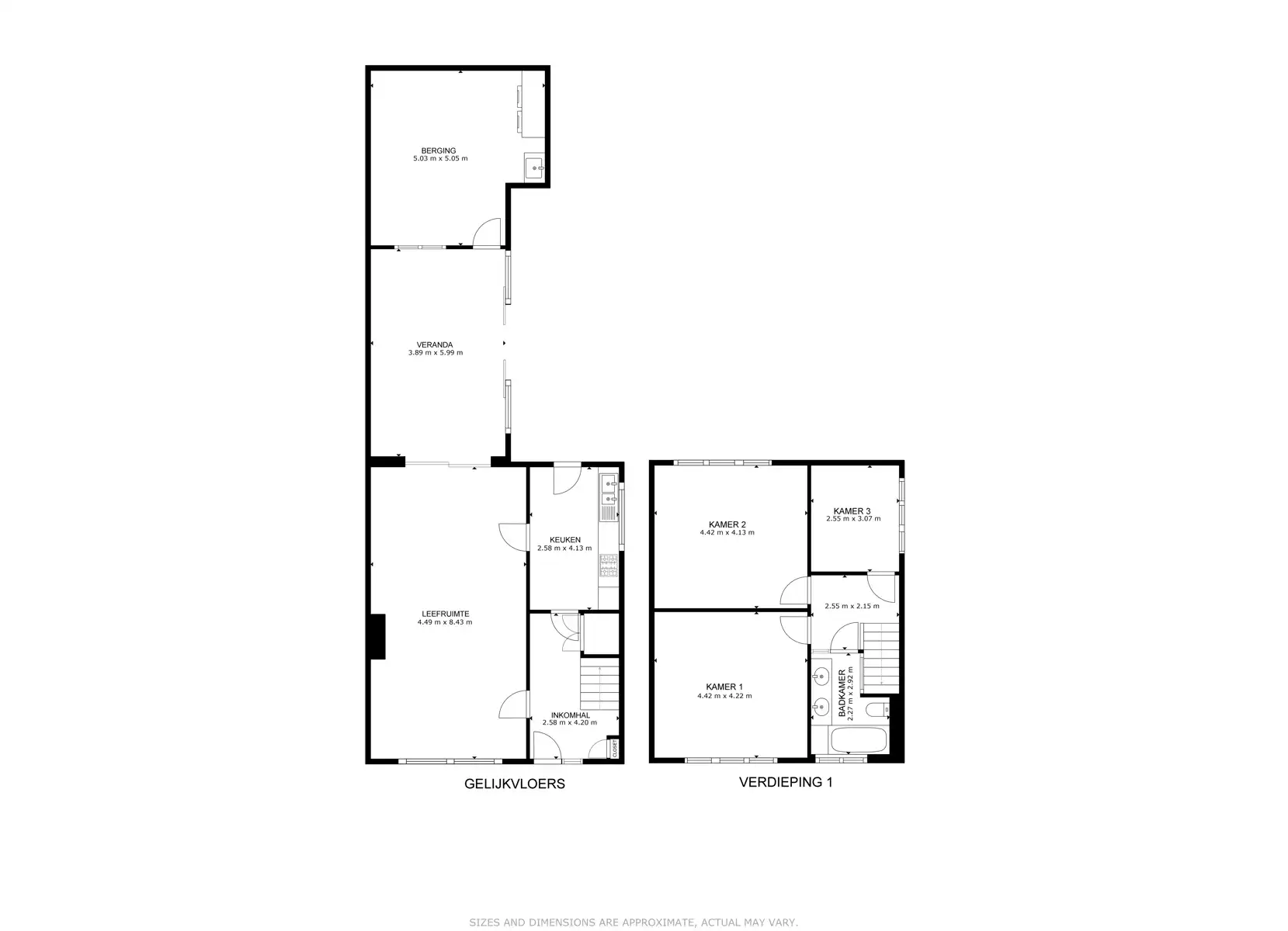 Instapklare halfopen bebouwing met zonnige tuin nabij centrum Lokeren foto 18