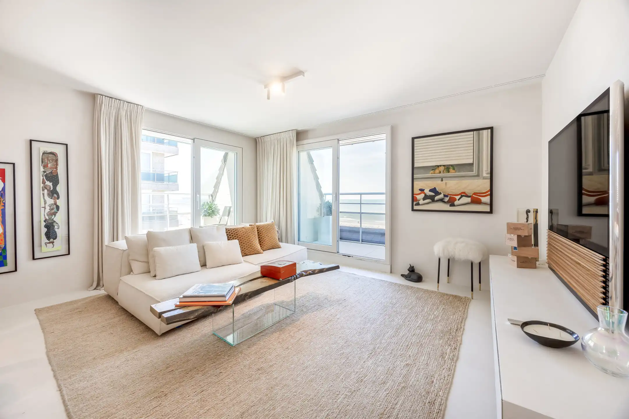 High-end hoekappartement met frontaal zeezicht in Zoute foto 6