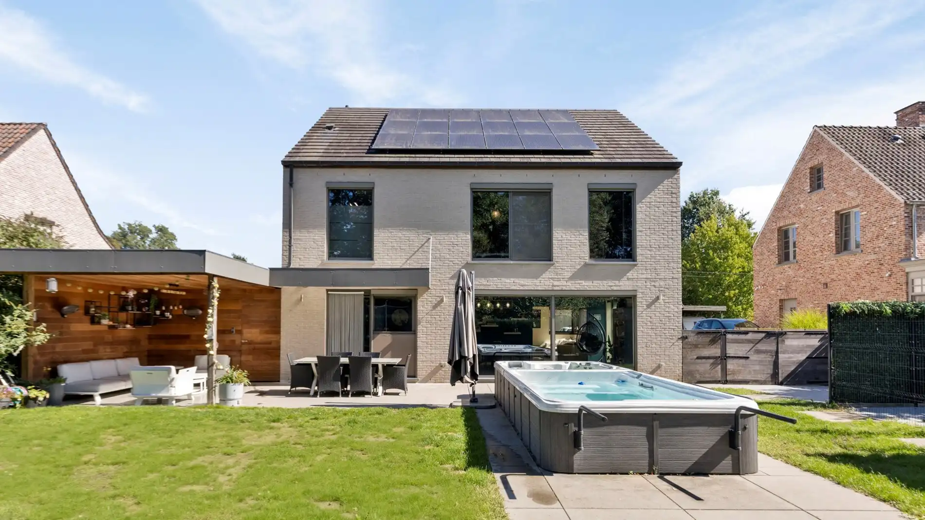 Recente ruime woning met 4 slpks, zwemspa & mooie tuin op 7,2a te Rotselaar foto 26
