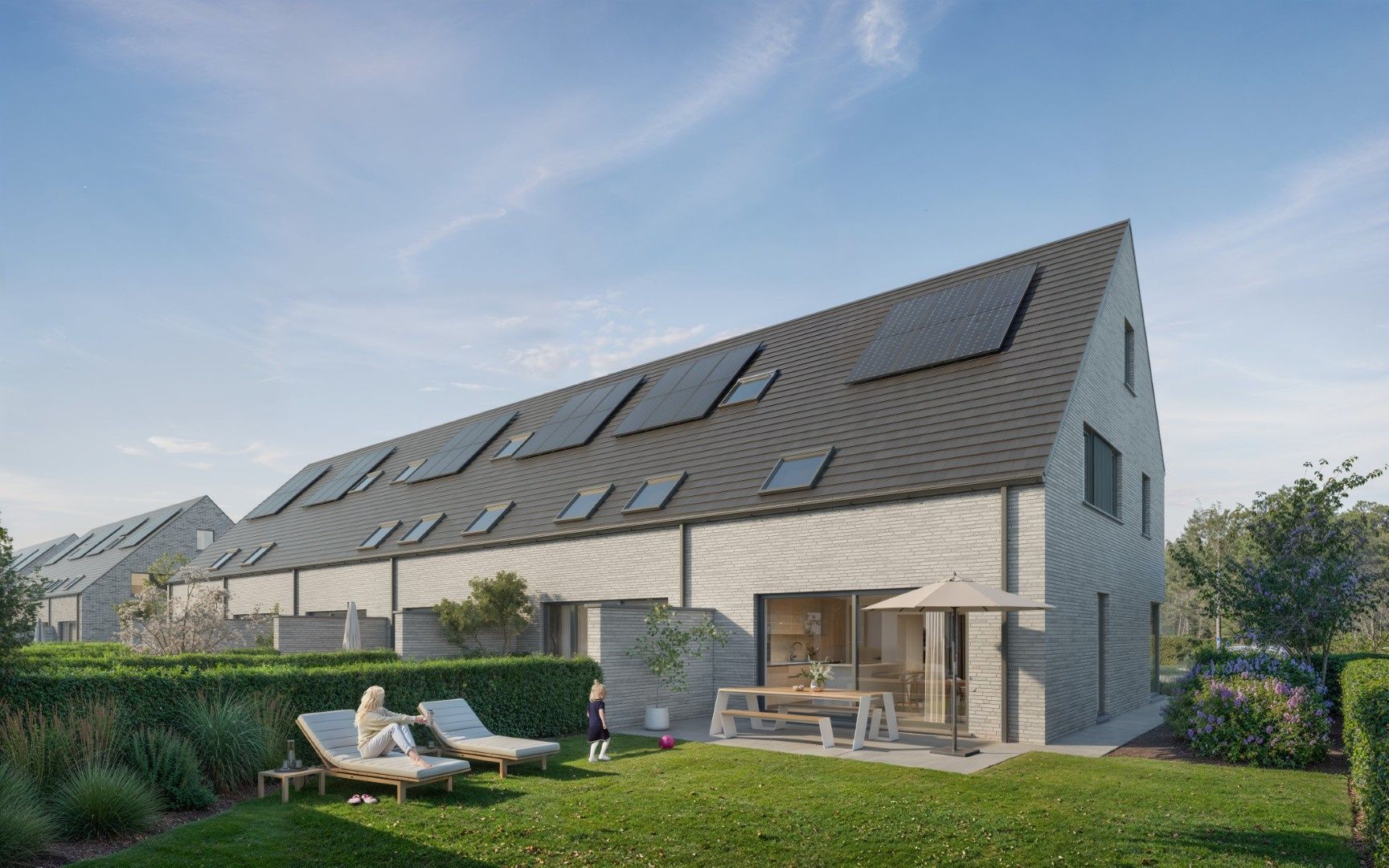 Prachtige halfopen nieuwbouw met zongerichte tuin & garage foto 4