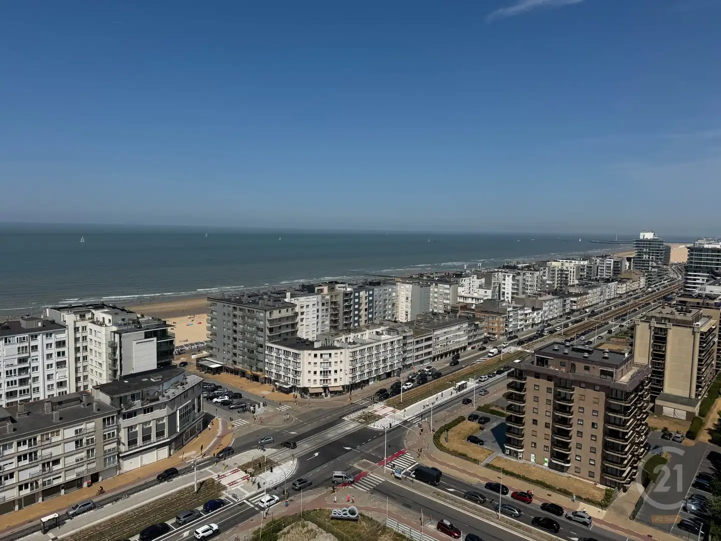 Exclusief nieuwbouw hoekappartement met panoramisch uitzicht en zijdelings zeezicht in Oostende foto 19