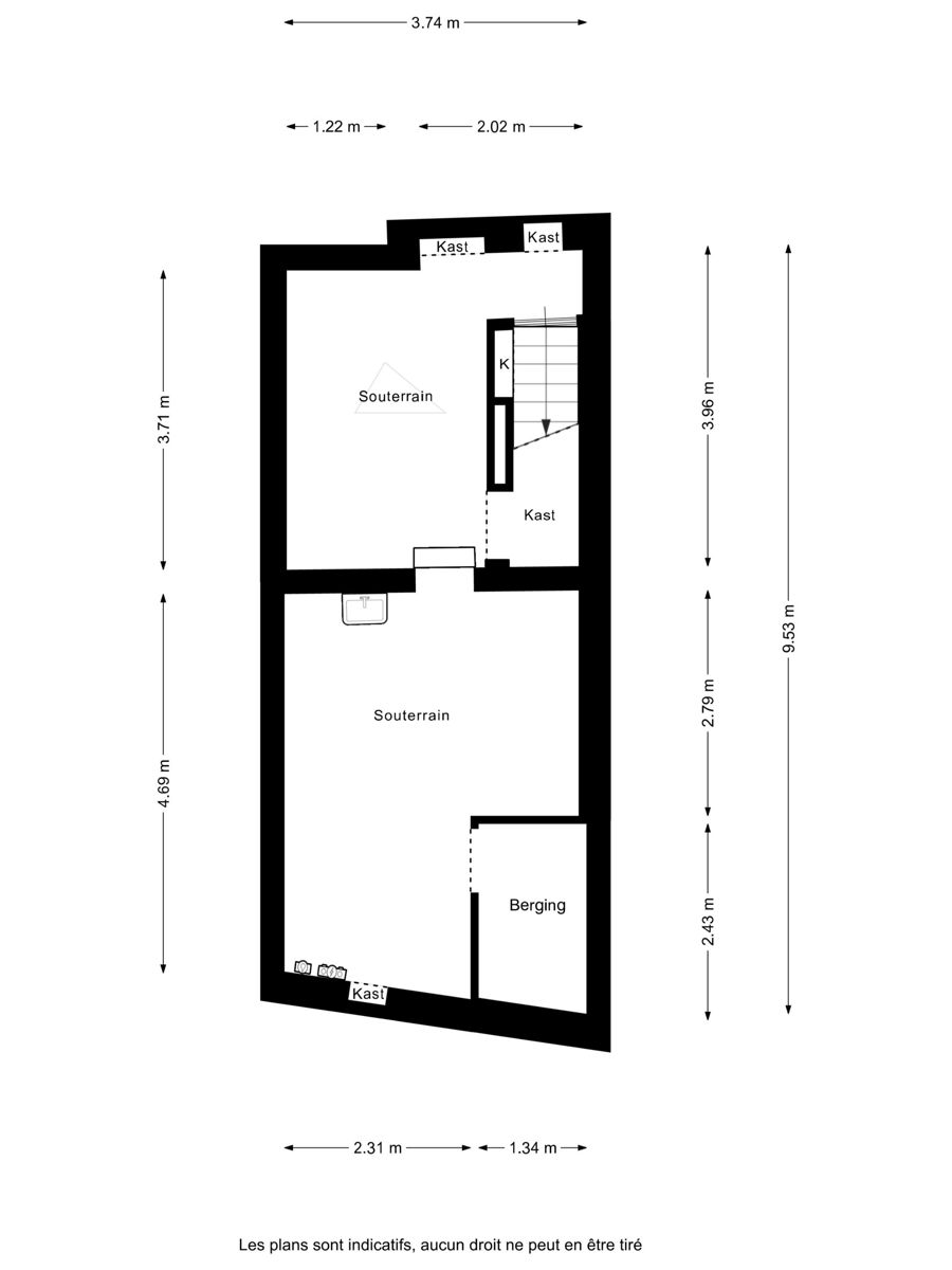 Gezinswoning met 2 slaapkamers, kelder en veranda in Jette foto 27