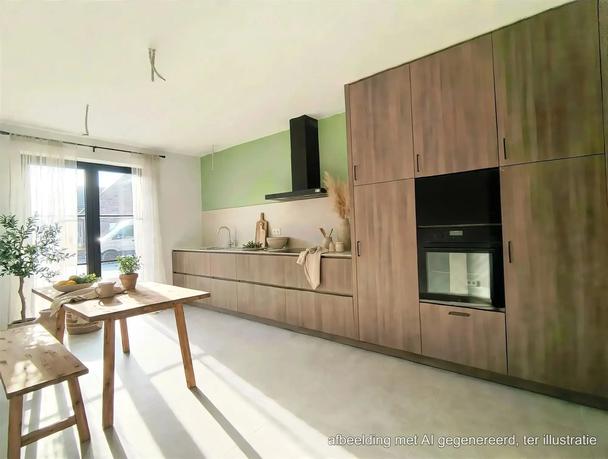 Gloednieuw wooncomfort in deze woning met 3 slaapkamers, terras, tuin en carport. foto 8