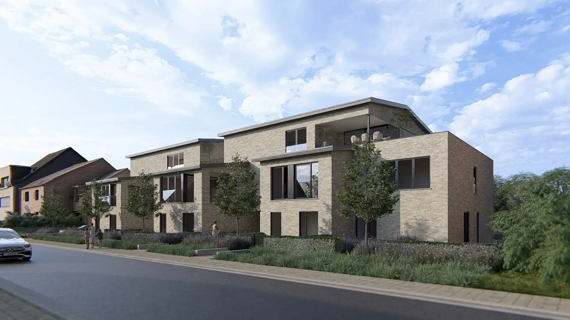 NIEUWBOUW GELIJKVLOERS APPARTEMENT MET TUIN, TERRAS EN 2 SLAAPKAMERS TE TUILT CENTRUM foto 2