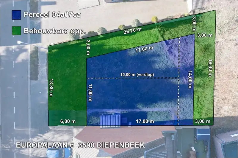Rustig en toch centraal gelegen projectgrond voor appartementen of andere invulling op 4 aren 7 centiaren in het centrum van Diepenbeek! foto 7