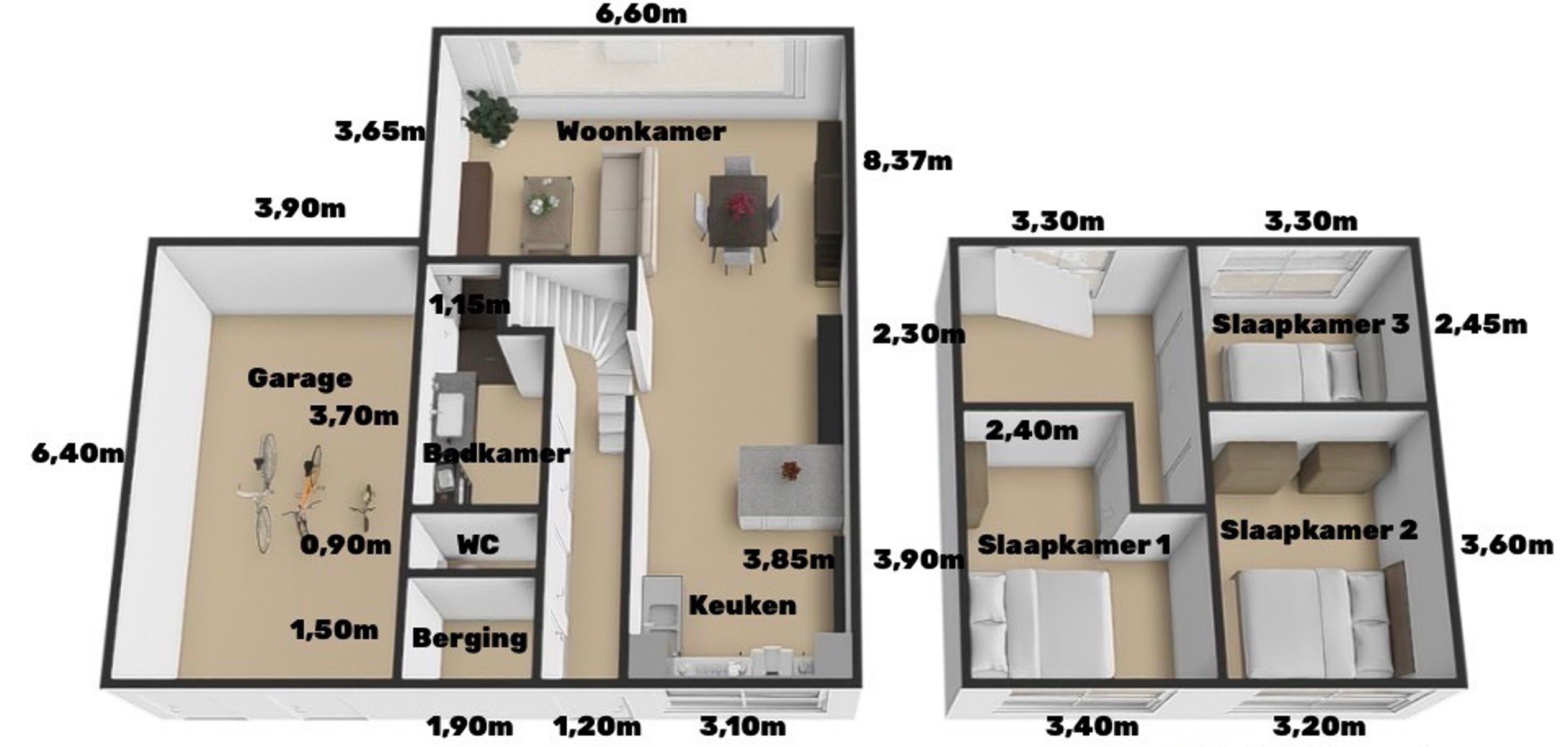 Volledig Instapklare Woning met 3 SLPK, tuin én garage! foto 25