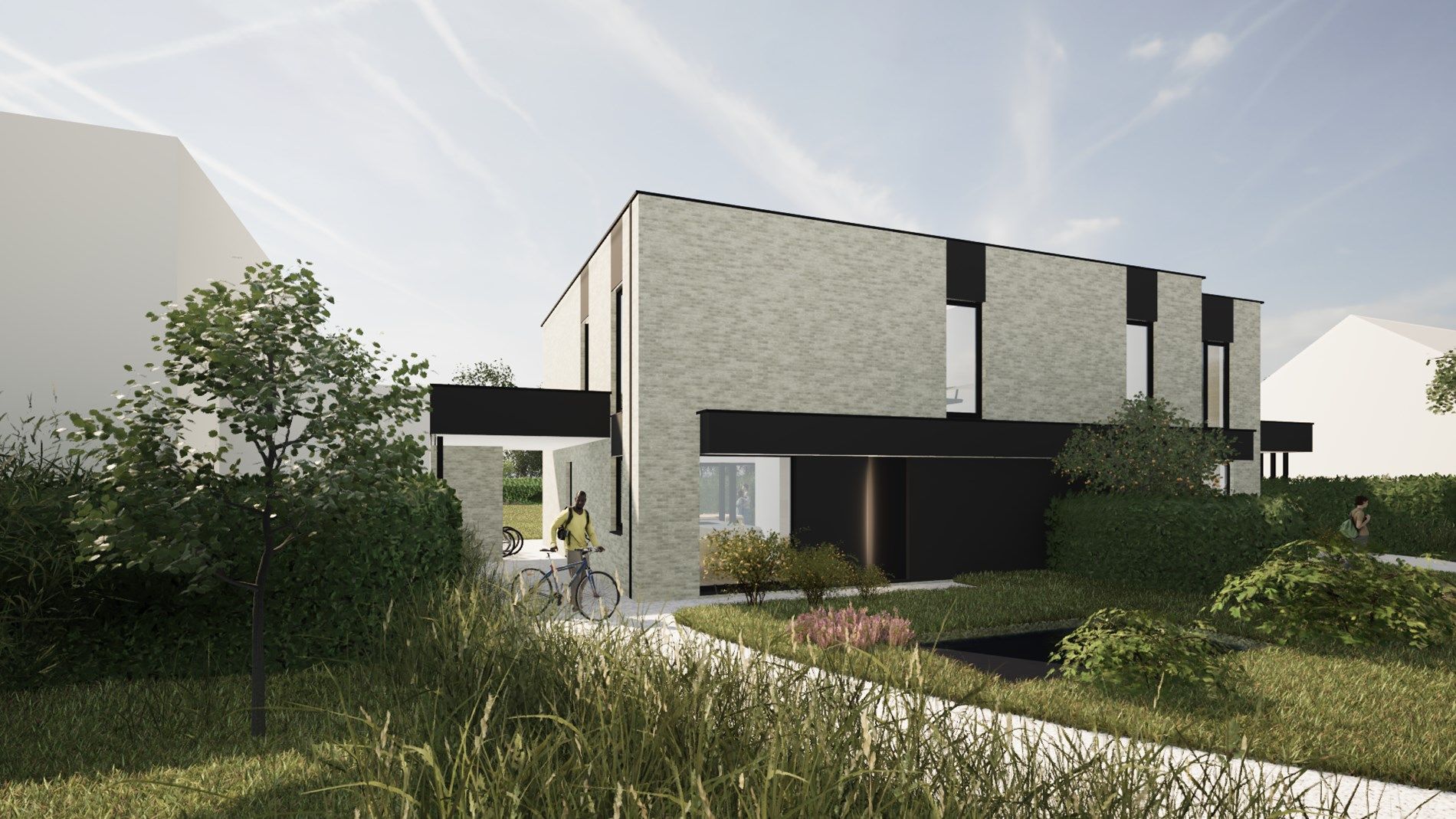 EXCLUSIEVE NIEUWBOUWONING VOORZIEN VAN EEN HOOGWAARDIGE AFWERKING EN MET 4 SLAAPKAMERS, TUIN EN CARPORT TE KERMT foto 2