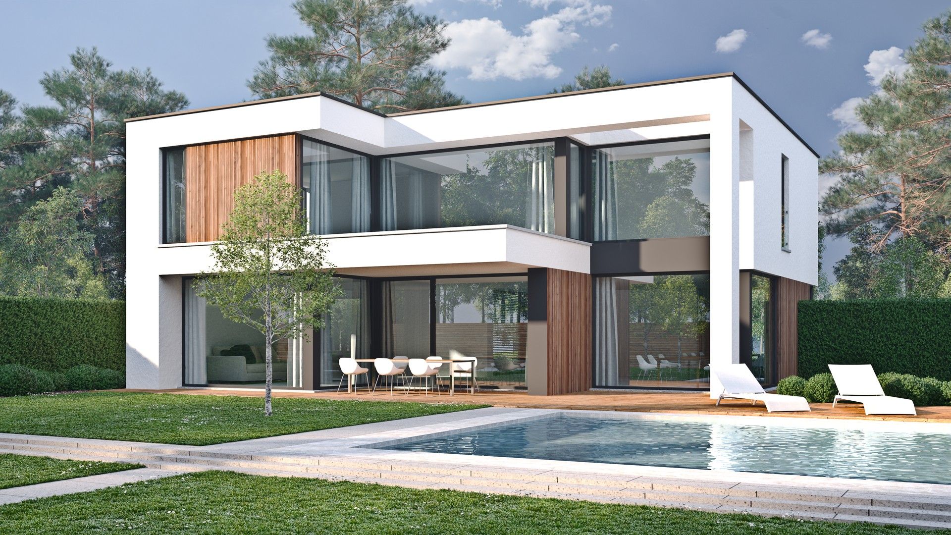 Moderne nieuwbouwwoning op een exclusief perceel te koop foto {{pictureIndex}}