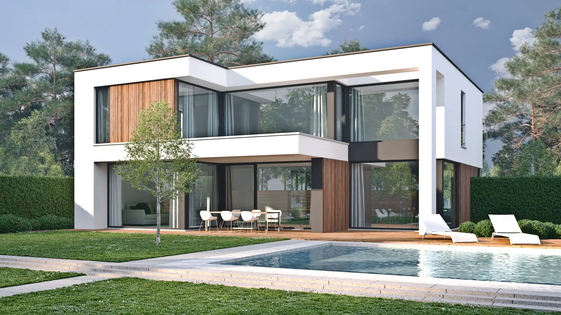 Moderne nieuwbouwwoning op een exclusief perceel te koop foto {{pictureIndex}}