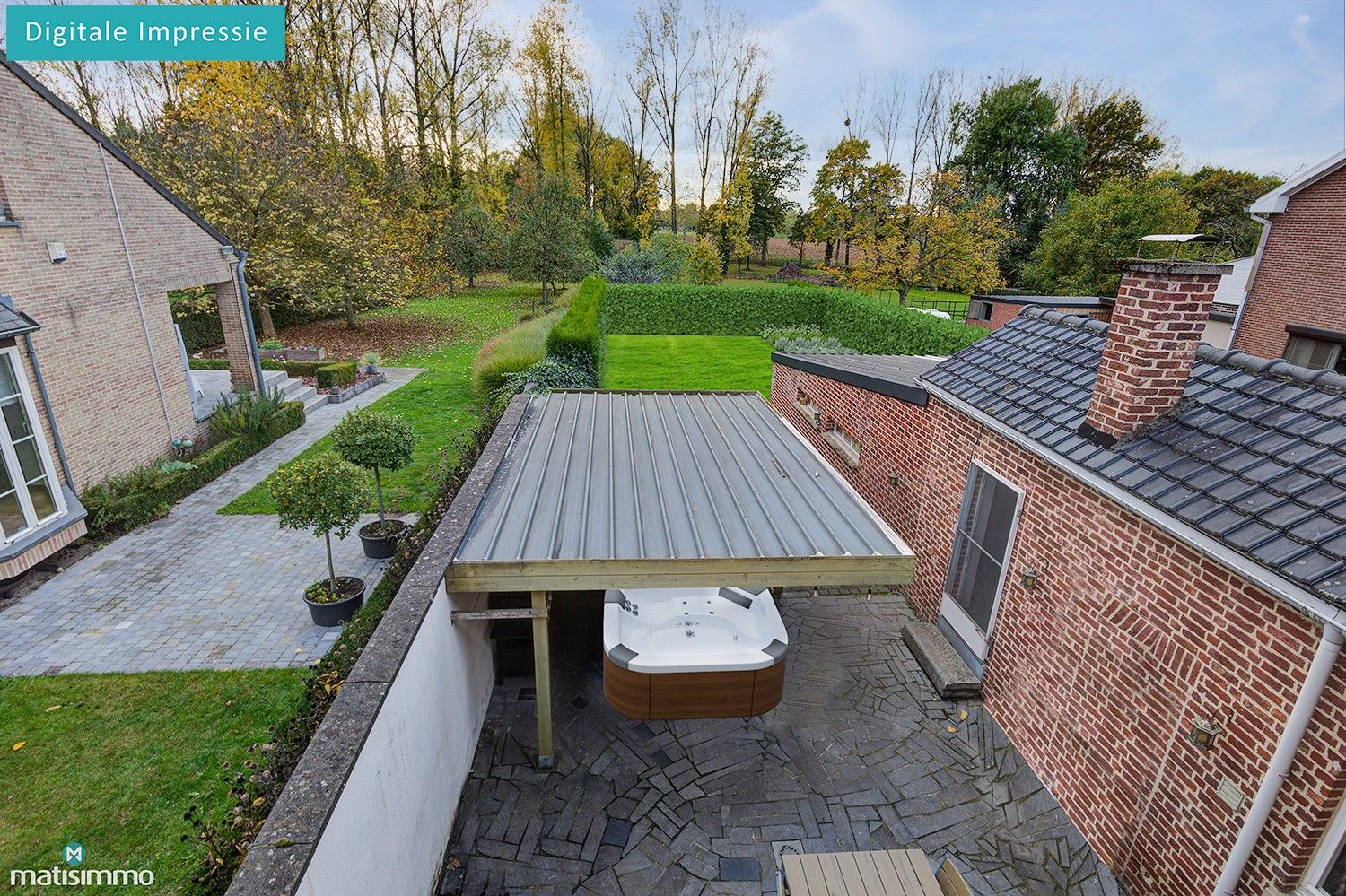 GEZINSWONING MET 3 SLAAPKAMERS, RUIME INPANDIGE GARAGE EN GROTE TUIN TE HOESELT foto 36